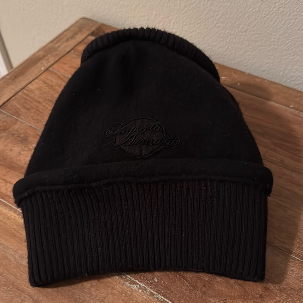 Pre-owned Emporio Armani oversized wool hat